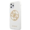 Guess GUHCN65TPUWHGLG iPhone 11 ProMax biały/white hard case Glitter 4G Circle Logo